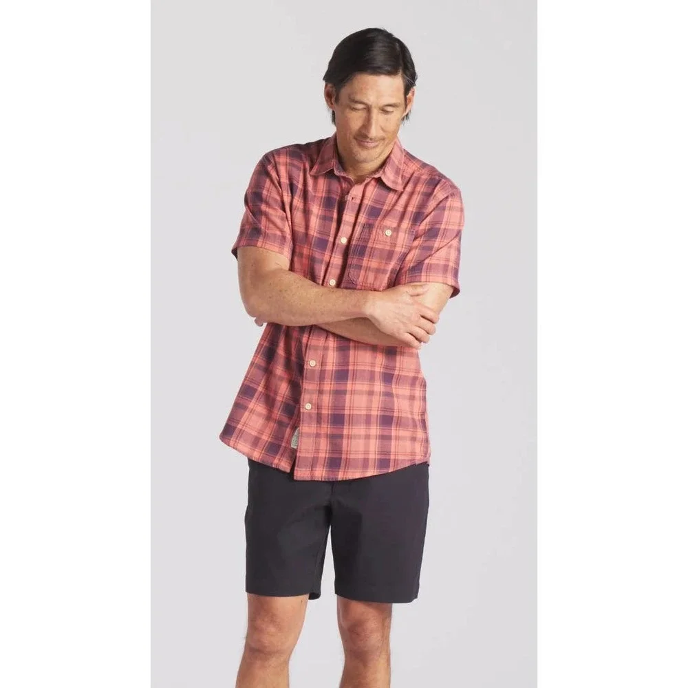 Grayers | Men | Classic Plaids Coral Red SS Button Up Shirt | Size XXL - Picture 11 of 12